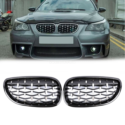 BMW 5 SERISI E60 2004-2009 IÇIN UYUMLU DIAMOND PANJUR (BÖBREK) KROM ÇERÇEVE